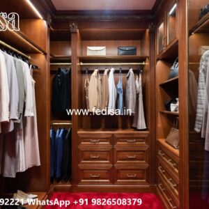 Elegant Wooden Wardrobe Design for Modern Homes No-5689