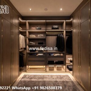 Elegant Classic Wardrobe Design with Carvings No-5998