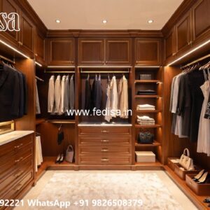 Classic Wardrobe Design with Mirror Doors No-6003