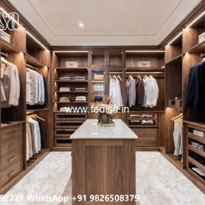 Classic Wardrobe Design with Carved Doors No-6026