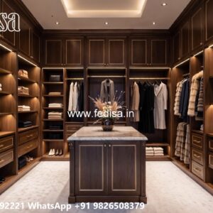 Elegant Master Bedroom Wardrobe Design No-6027