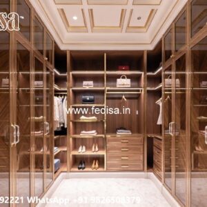 Classic Wardrobe Design with Rich Wood Finish No-6033