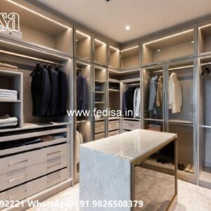 Classic Wardrobe Design with Artistic Carvings No-6045
