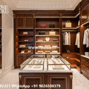 Antique Wooden Wardrobe Design for Homes No-6050