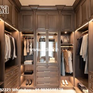 Elegant Wooden Closet Design Trends No-6054