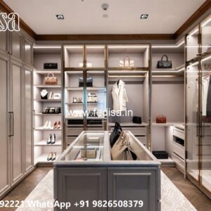 Traditional Closet Design with Rich Finish No-6060