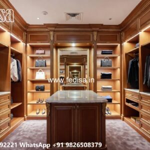 Traditional Wardrobe Design with Custom Features No-6076
