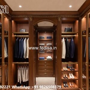 Antique Closet Design with Wooden Beauty No-6087