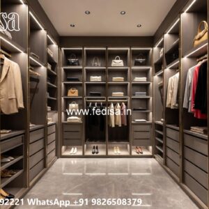 Classic Bedroom Wardrobe with Rich Texture No-6088