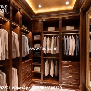 Classic Wooden Wardrobe with Decorative Beauty No-6100