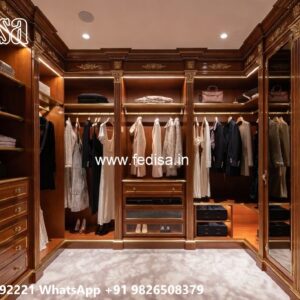 Classic Wardrobe Design for Royal Bedrooms No-6115