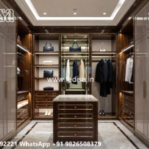 Royal Classic Wardrobe with Mirror Finish No-6121
