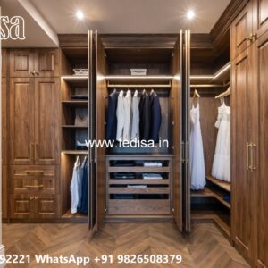 Wooden Closet Design with Elegant Craftsmanship No-6140