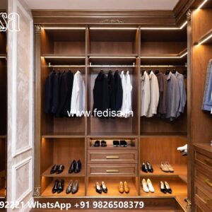 Classic Wooden Wardrobe with Mirror Beauty No-6159