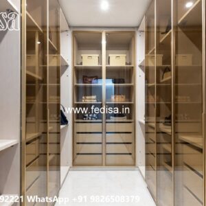 Classic Wardrobe Design with Elegant Shelving No-6163