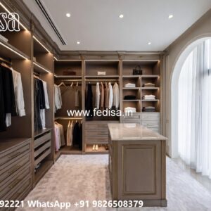 Elegant Wooden Closet with Vintage Charm No-6172