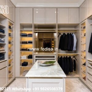 Classic Wardrobe Design with Decorative Mirrors No-6178