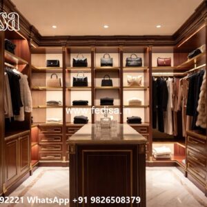 Royal Closet Design with Decorative Details No-6199