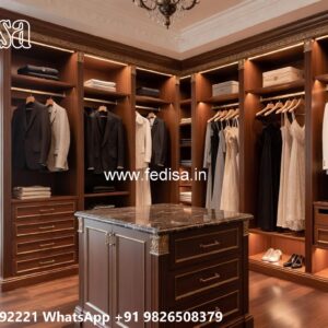 Elegant Bedroom Wardrobe with Vintage Appeal No-6216
