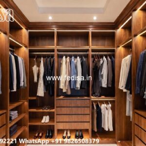 Classic Wardrobe Design with Sophisticated Finish No-6218