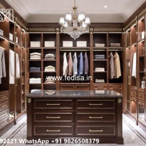 Traditional Closet Design with Elegant Texture No-6236