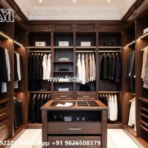 Classic Wooden Wardrobe with Artistic Charm No-6237