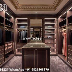 Elegant Wardrobe Design with Decorative Storage No-6239
