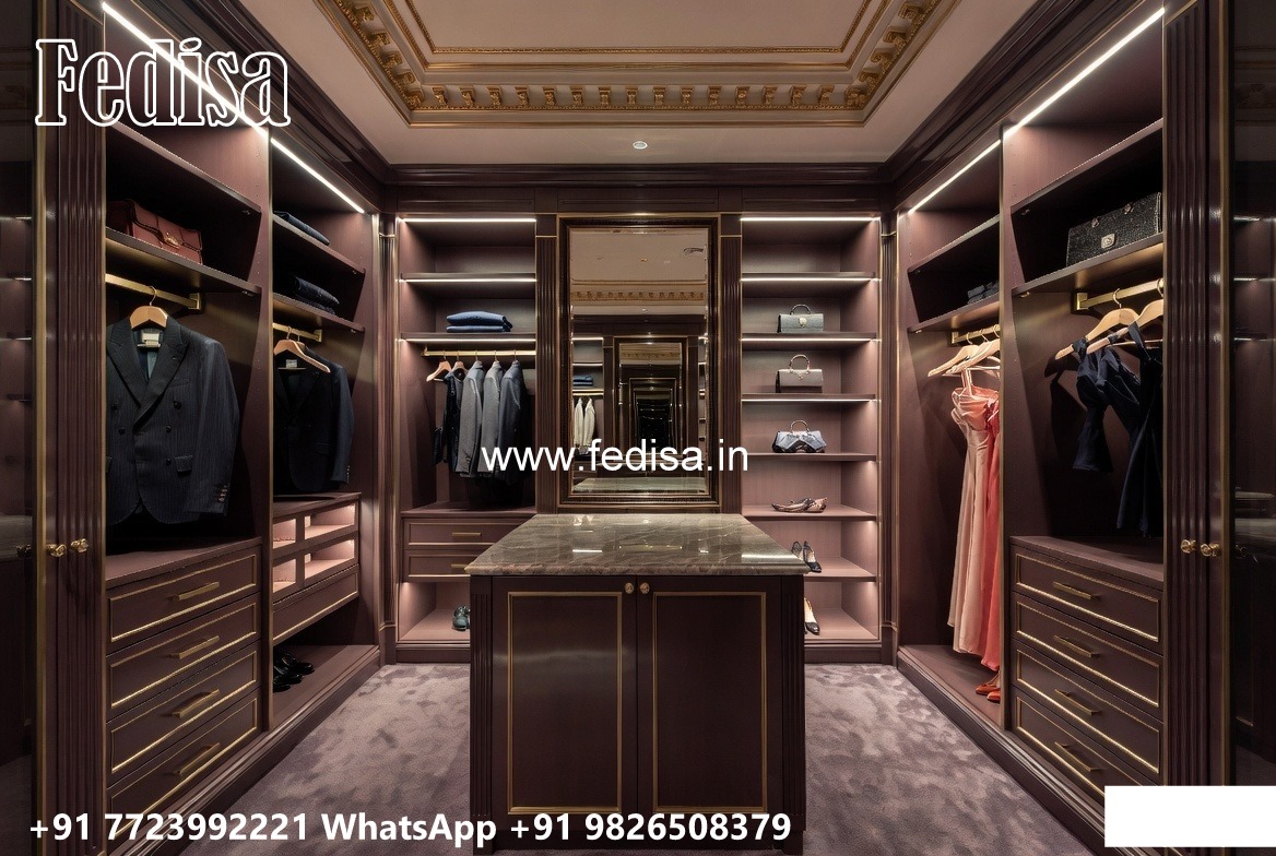 Elegant Wardrobe Design with Decorative Storage No-6239