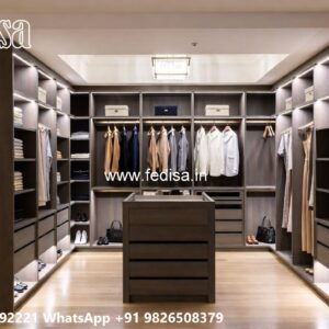 Classic Wardrobe Design with Luxury Mirrors No-6250