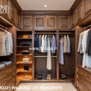 Luxury Wardrobe Design with Decorative Panels No-6257