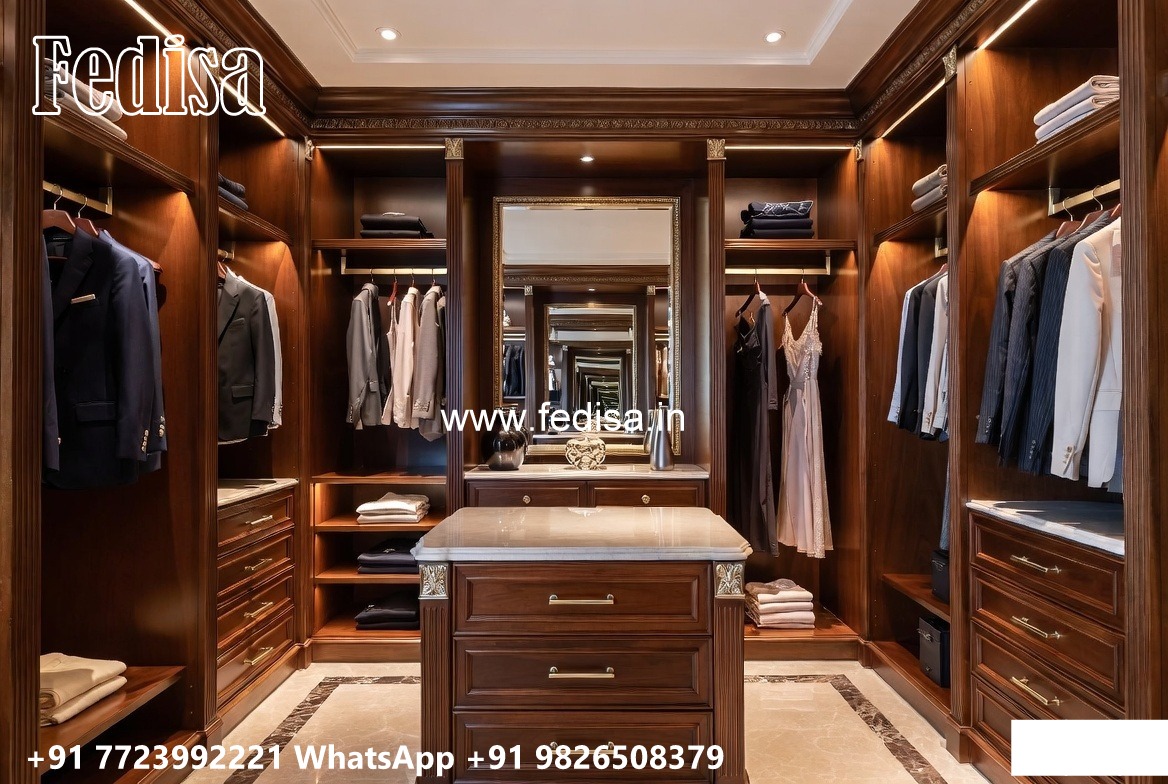 Timeless Wooden Wardrobe with Artistic Finish No-6275