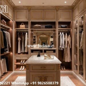 Classic Wardrobe Design with Rich Wooden Appeal No-6277