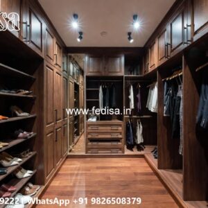 Elegant Bedroom Wardrobe with Decorative Finish No-6285