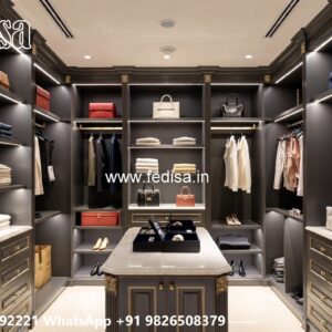 Premium Wooden Wardrobe with Decorative Mirrors No-6290