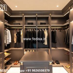 Contemporary Wardrobe Design with Glass Finish No-6299