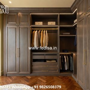 Stylish Wardrobe Design with Smart Storage Solutions No-6302