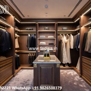 Classic Wooden Wardrobe Design for Elegant Interiors No-6311