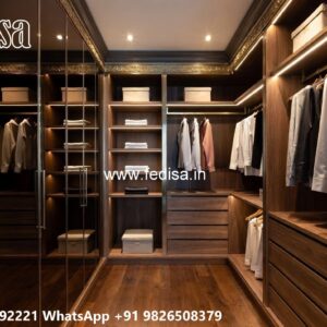 Modern Wardrobe Design with Glass and Wood