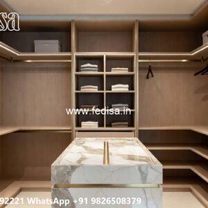 Modern Wardrobe Design with Open Shelving No-6329