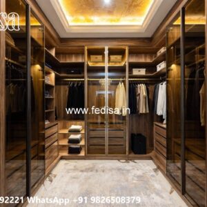 Modern Wardrobe Design with Hidden Storage No-6334