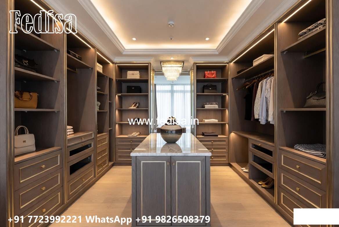 Wooden Wardrobe Design with Elegant Detailing No-6338
