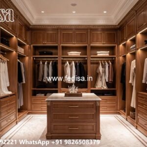 Functional Wooden Wardrobe Design Inspiration No-6366