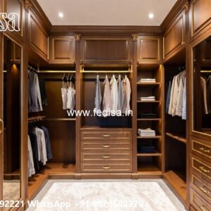 Luxury Wardrobe Design with Stylish Lighting No-6397