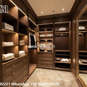 Sliding Wardrobe Design with Elegant Finish No-6412