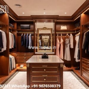 Contemporary Wardrobe Design with LED Features No-6414