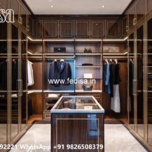 Stylish Wardrobe Design with Modern Layout No-6417