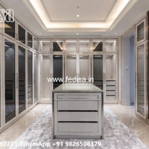 Modern Sliding Wardrobe Design with Mirrors No-6433
