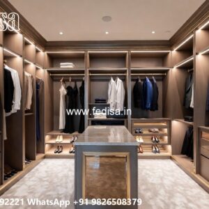 Elegant Wardrobe Design with Rich Texture No-6435