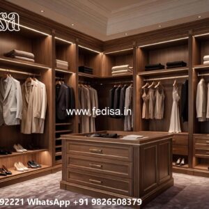 Smart Wardrobe Design with Stylish Storage No-6437