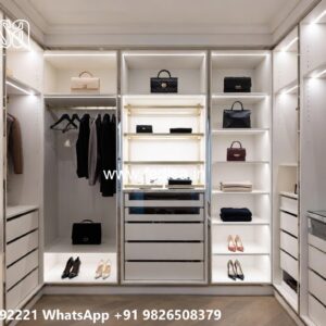 Modern Wardrobe Design with Elegant Decor No-6451
